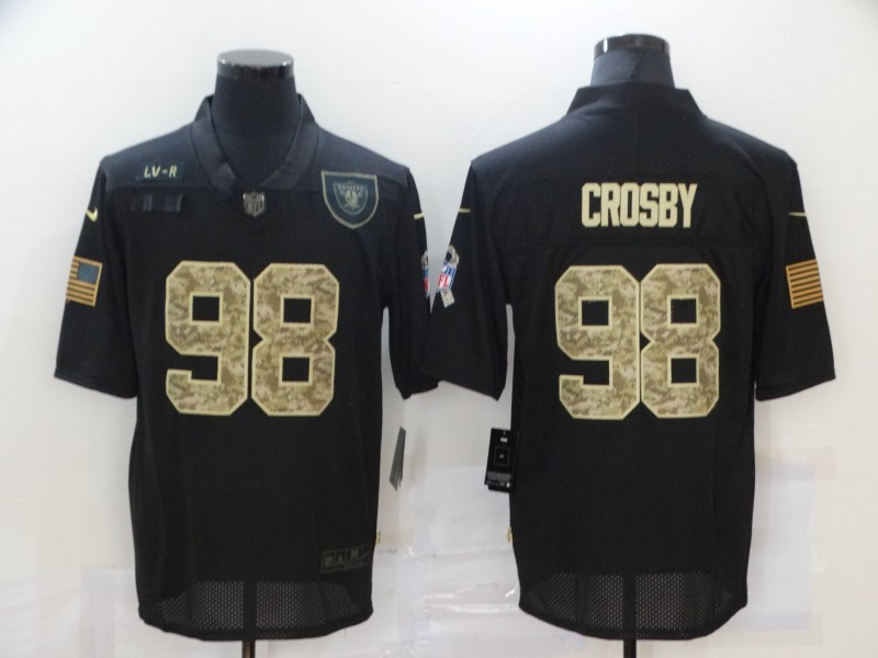 Men's Las Vegas Raiders Maxx Crosby #98 Black Jersey